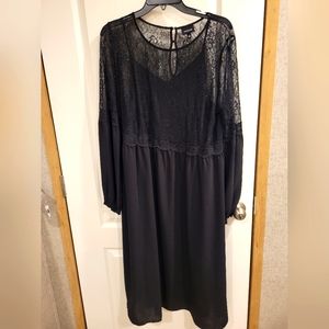 Who What Wear lace Black Dress